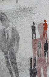 Sosiaalipsykologian johdantokurssi keväällä 2015. Kuva Opintoputken seinämaalauksesta: Eeli Ravea